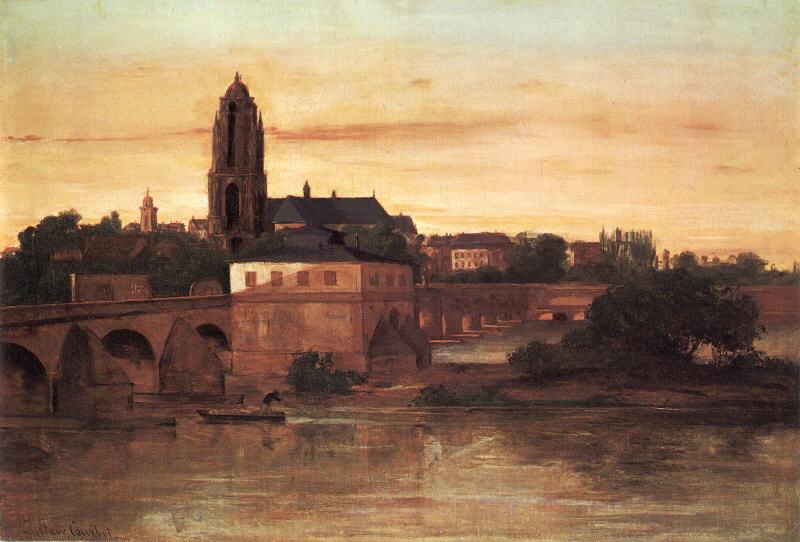 Gustave Courbet View of Frankfurt am Main oil painting picture